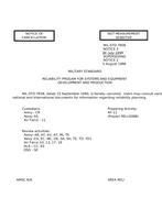 MIL MIL-STD-785B Notice 3 - Cancellation