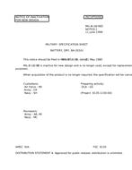 MIL MIL-B-18/36D Notice 1 - Inactivation