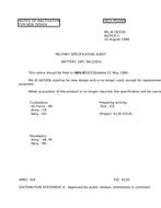 MIL MIL-B-18/53D Notice 1 - Inactivation
