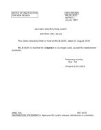 MIL MIL-B-18/5C Notice 1 - Inactivation
