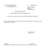 MIL MIL-B-70776 Notice 1 - Inactivation