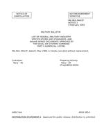 MIL MIL-BUL-544/2F Notice 1 - Cancellation