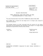 MIL MIL-F-13088A Notice 3 - Inactivation