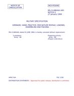 MIL MIL-G-46644A Notice 1 - Cancellation