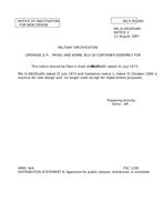 MIL MIL-G-48165 Notice 2 - Inactivation