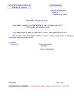 MIL MIL-G-50937 Notice 1 - Inactivation
