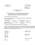 MIL MIL-HDBK-1599A Notice 1 - Change