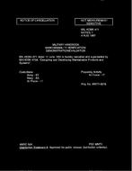 MIL MIL-HDBK-471 Notice 1 - Cancellation