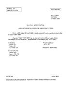 MIL MIL-L-1497F Notice 2 - Cancellation