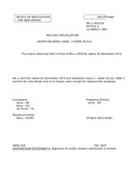 MIL MIL-L-45522A Notice 2 - Inactivation