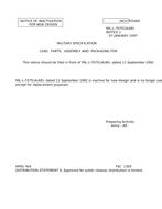 MIL MIL-L-70751A Notice 1 - Inactivation