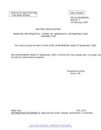 MIL MIL-M-48185B Notice 1 - Inactivation