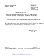 MIL MIL-M-63375 Notice 2 - Inactivation