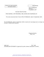 MIL MIL-M-70696A Notice 1 - Inactivation
