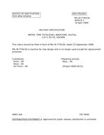 MIL MIL-M-7793/3A Notice 1 - Inactivation