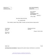 MIL MIL-O-46016 Notice 2 - Cancellation