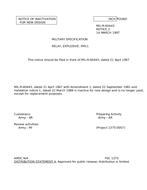 MIL MIL-R-60443 Notice 2 - Inactivation