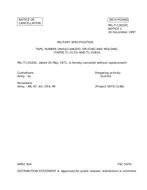 MIL MIL-T-13020C Notice 1 - Cancellation