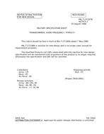 MIL MIL-T-27/197B Notice 2 - Inactivation