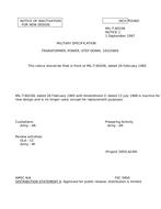 MIL MIL-T-60206 Notice 1 - Inactivation
