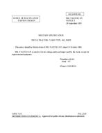 MIL MIL-T-62255C Notice 1 - Inactivation
