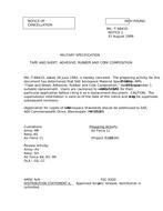 MIL MIL-T-6841D Notice 1 - Cancellation