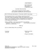 MIL MIL-T-70755 Amendment 1
