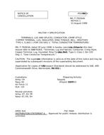 MIL MIL-T-7928/4A Notice 1 - Cancellation