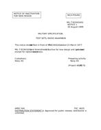 MIL MIL-T-81943 Notice 1 - Inactivation