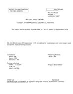 MIL MIL-V-13811D Notice 1 - Inactivation