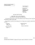 MIL MIL-W-6015A Notice 3 - Inactivation