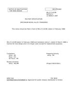 MIL MIL-Z-11410B Notice 2 - Inactivation