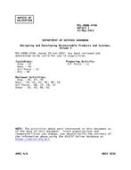MIL MIL-HDBK-470A Notice 2 - Validation