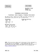 MIL MIL-PRF-27/323C Notice 1 - Validation 1