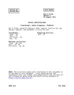 MIL MIL-T-27/8A Notice 5 - Validation