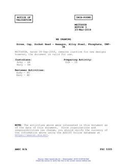 MIL MS35460B Notice 3 - Validation 3