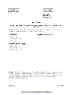 MIL MS51483 Notice 4 - Validation 3