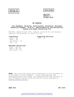 MIL MS14199 Notice 5 - Validation 4