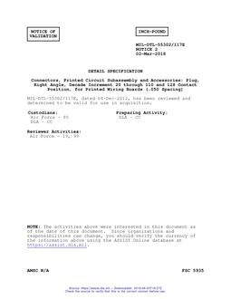 MIL MIL-DTL-55302/117E Notice 2 - Validation 2