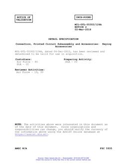 MIL MIL-DTL-55302/124A Notice 2 - Validation 2
