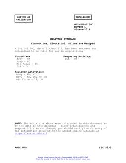 MIL MIL-STD-1130C Notice 1 - Validation 1