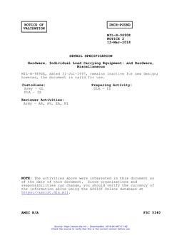 MIL MIL-H-9890E Notice 2 - Validation 1