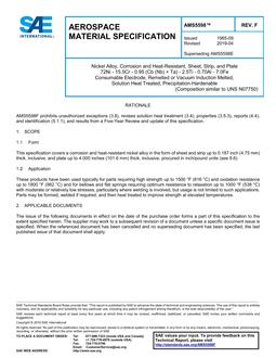 SAE AMS5598F SAE AMS5598F