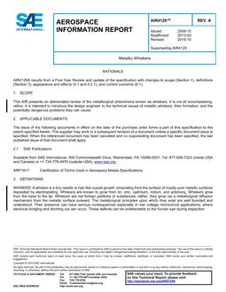 SAE AIR4129A SAE AIR4129A
