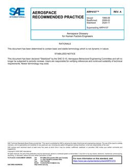 SAE ARP4107A SAE ARP4107A