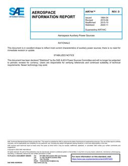 SAE AIR744D SAE AIR744D