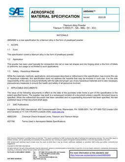 SAE AMS4960 SAE AMS4960